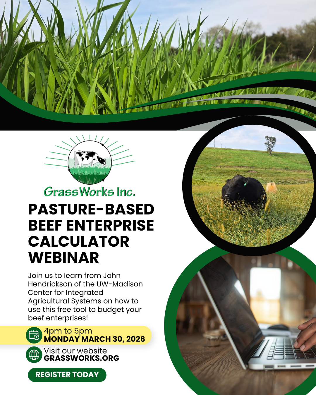 Pasture based beef enterprise calculator flyer