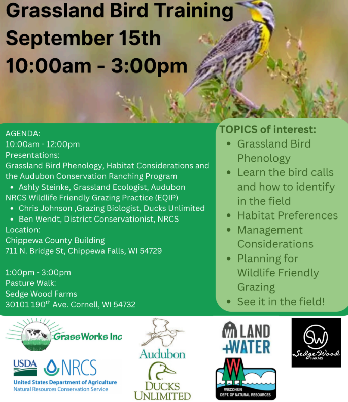 26 Grassland Bird Training