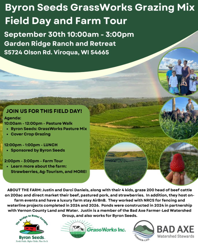 2026 Byron Seeds and GrassWorks Pasture Mix event