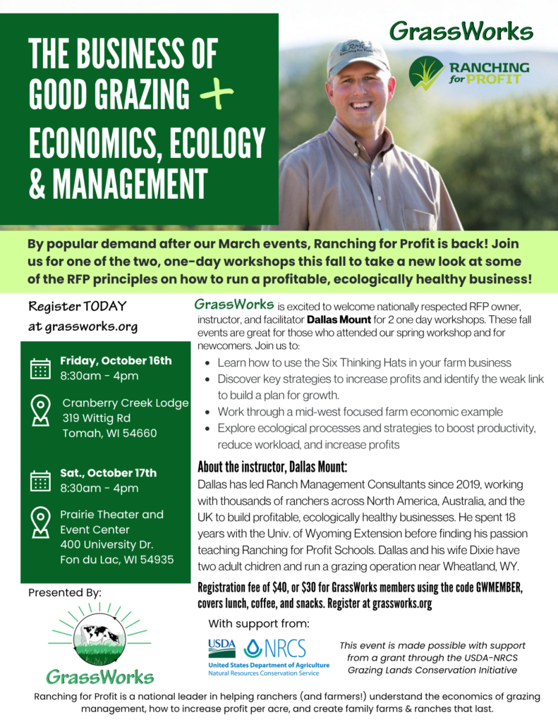 GrassWorks + Ranching for Profit Fall 26